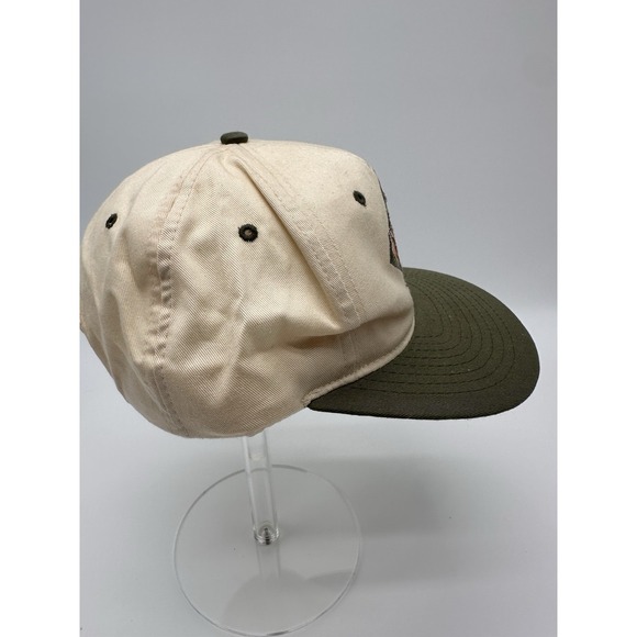 Vintage The Flintstones Fred Flintstone Snapback Hat 1994 Off-White with a green - Picture 4 of 7